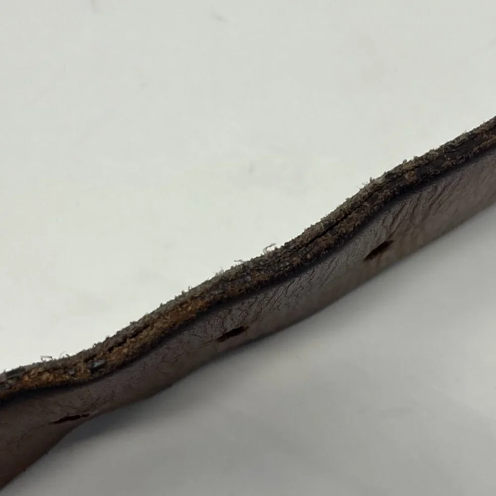 Carhartt braided leather belt brown 1.5 inch men large